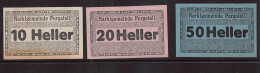 Purgstall  Notgeld  Lot Serie A 3 Noten - Autriche