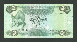 Libya 5 Dinars 1984 *** FINE *** CAMEL *** - Libië