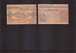 Pottenstein  Notgeld  Lot Serie A 2 Noten - Autriche