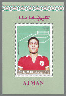 Ajman 1968 Eusebio Benfica Football Soccer Calcio Block Mi 313 MNH** - Clubs Mythiques