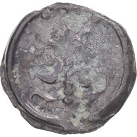 Monnaie, Suessions, Potin Au Rameau Cheval A Gauche, 60-50 BC, TB, Potin - Gauloises