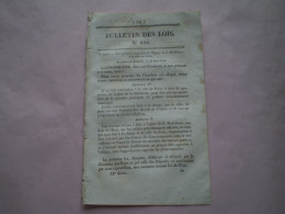 Bulletin Des Lois : Pont Suspendu & Tarif Try De Vincelles à Dormans.Police De La Grande Voirie. Eglise De La Madeleine - Decreti & Leggi