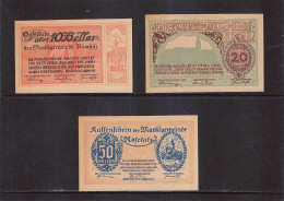 Röschitz   Notgeld  Lot Serie A 3 Noten - Autriche