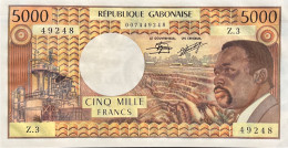 Gabon 5.000 Francs, P-4c (1978) - UNC - RARE - Gabon