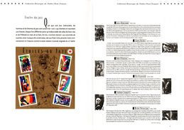 " ETOILES DU JAZZ " Sur Document Philatélique Officiel De 4 Pages De 2002 N° YT BF 50 . Parfait état ! DPO - Musique