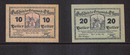 Ossarn Notgeld  Lot Serie A 2 Noten - Autriche