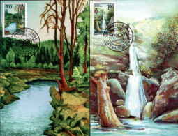 Bosnia Serbia 2001 Europa CEPT Waters Waterfalls Nature, Carte Maximum Card - 2001