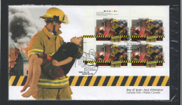 2003  Volunteer Firefighters- Inscription Block Of 4  Sc 1986 - 2001-2010