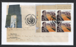 1998   JP Humphreys Author Of Universal DEclaration Of Human Rights Inscription Block Of 4 Sc 1761 - 1991-2000