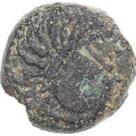 Monnaie, Carnutes, Bronze à L'aigle Et à La Rouelle, 1st Century BC, TTB - Keltische Münzen