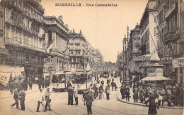 FRANCE - 13 - Marseille - Rue Cannebière - Carte Postale Ancienne - Canebière, Stadtzentrum
