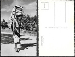 Guatemala Indigenous Maya Man Carrying Wood Old Real Photo PC 1950s/60s - Guatemala