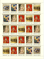 ● RUSSIA U.R.S.S. 1989 ֍ Dipinti / Porcellane ● N. 5668 /72  ● Foglio ** ● Serie Completa ● Cat. 35,00 € ● Lotto 4241 ● - Full Sheets