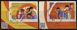 Türkiye 2023 Cartoons "Rafadan Tayfa" | Cartoon Heroes - Used Stamps