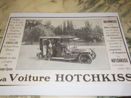 ANCIENNE PUBLICITE LA REINE DES VOITURES HOTCHKISS  1911 - Voitures