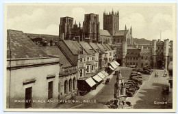 WELLS MARKET PLACE AND CATHEDRAL - Wells