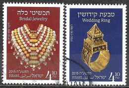 Israel 2015 Used Stamps Wedding Ring Bridal Jewelry [INLT15] - Usati (senza Tab)