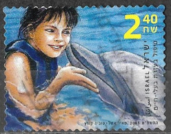 Israel 2009 Used Stamp Animal Assisted Therapy Dolphins [INLT18] - Gebruikt (zonder Tabs)