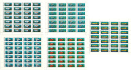 ● RUSSIA U.R.S.S. 1990 ֍ Sommergibili / Sottomarini ● N. 5817 /21 ● 5 Fogli ** ● Serie Completa ● Cat. 100 € ● L 4245 ● - Full Sheets