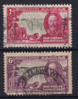 SOUTHERN RHODESIA 1935 - Canceled - Sc# 33, 36 - Southern Rhodesia (...-1964)