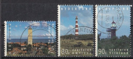 NETHERLANDS 1522-1524,used,falc Hinged,lighthouses - Oblitérés