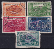 ALBANIA 1924 - Canceled - Sc# 158-162 - Albanien