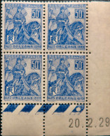 R1118(2)/429 - 1929 - J. D'ARC / ORLEANS - N°257 BLOC NEUF** CdF Avec CD - ....-1929