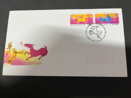26-7-2023 (3 S 46) Australia Christmas Island - FDC Cover  - Chinese New Year Of The Goat 2003 - Christmas Island