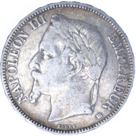Second-Empire-5 Francs Napoléon III, Tête Laurée 1868 Strasbourg - 5 Francs