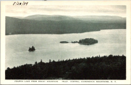 New York Adirondacks The Inlet Fourth Lake From Rocky Mountain Albertype - Adirondack