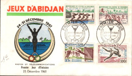 COTE D'IVOIRE FDC 1961 JEUX D'ABIDJAN - Côte D'Ivoire (1960-...)