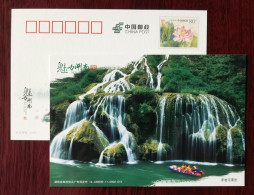 Mountain Waterfall,maoyanhe Rver Rafting,China 2014 Attractive Hunan Tourism Advertising Pre-stamped Card - Autres & Non Classés