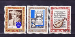 MUSIQUE, Portugal 1974, YT 1208/10 ** MNH, Mandoline  (8B377) - Musique