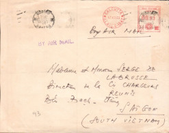 INDE EMA SUR LETTRE POUR LE SUD VIETNAM 1960 - Lettres & Documents
