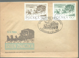 FDC  1964   POLONIA - Stage-Coaches