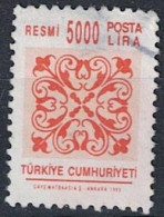 Türkei Turkey Turquie - Dienst/Service Ornament (MiNr: 206) 1995 - Gest Used Obl - Timbres De Service