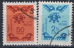 Türkei Turkey Turquie - Dienst/Service Ornament (MiNr: 153/4) 1979 - Gest Used Obl - Official Stamps