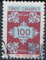Türkei Turkey Turquie - Dienst/Service Ornament (MiNr: 140) 1975 - Gest Used Obl - Dienstmarken