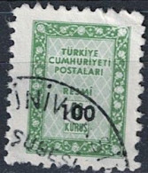 Türkei Turkey Turquie - Dienst/Service  Wertziffer Im Sonnenkranz (MiNr: 90) 1963 - Gest Used Obl - Dienstmarken