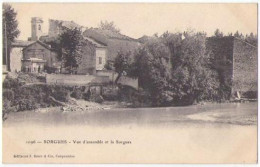 (84) 084, Sorgues, Brun 1096, Vue D'ensemble Et La Sorgues, Dos Non Divisé - Sorgues