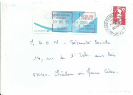 Vignette D'affranchissement - MOG - Reims Raymond Poincaré - Président De La République - Enveloppe Entière - 1988 Type « Comète »