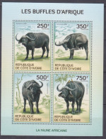 2014 Ivory Coast Cote D'Ivoire 1584-1587KL Fauna - Buffaloes 8,50 € - Koeien