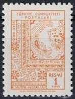 Türkei Turkey Turquie - Dienst/Service Ornamente (MiNr: 103) 1966 - Postfrisch ** MNH - Timbres De Service