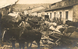 Billy Sous Les Côtes * RARE Carte Photo * Rue Du Village Sous Occupation Allemande , WW1 Guerre 14/18 War * Chevaux - Autres & Non Classés