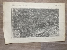 Carte état Major LE VIGAN 221 1905 35x50cm SAINT ROMAN DE CAUDIERES CROS COLOGNAC ST-MARTIAL LA-CADIERE-ET-CAMBO SUMENE  - Cartes Géographiques