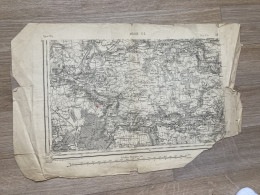 Carte état Major MEAUX S.O. 49 1888 35x50cm LA HAUTE MAISON MAISONCELLES-EN-BRIE SANCY PIERRE-LEVEE VAUCOURTOIS VILLEMAR - Cartes Géographiques