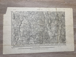 Carte état Major NEVERS S.O. 123 1903 35x50cm MARSEILLES LES AMBIGNY GERMIGNY-SUR-LOIRE JOUET-SUR-L'AUBOIS BEFFES COURS- - Cartes Géographiques