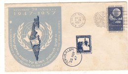Nations Unies - New York - Lettre De 1957 - Oblit New York - Météorologie - - Lettres & Documents