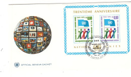 Nations Unies - Genève - Lettre De 1975 - Oblit Genève - - Covers & Documents