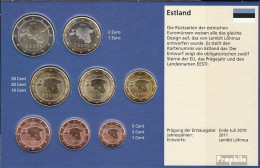 Estland 2011 Stgl./unzirkuliert Kursmünzensatz Stgl./unzirkuliert 2011 EURO-Erstausgabe - Estonie